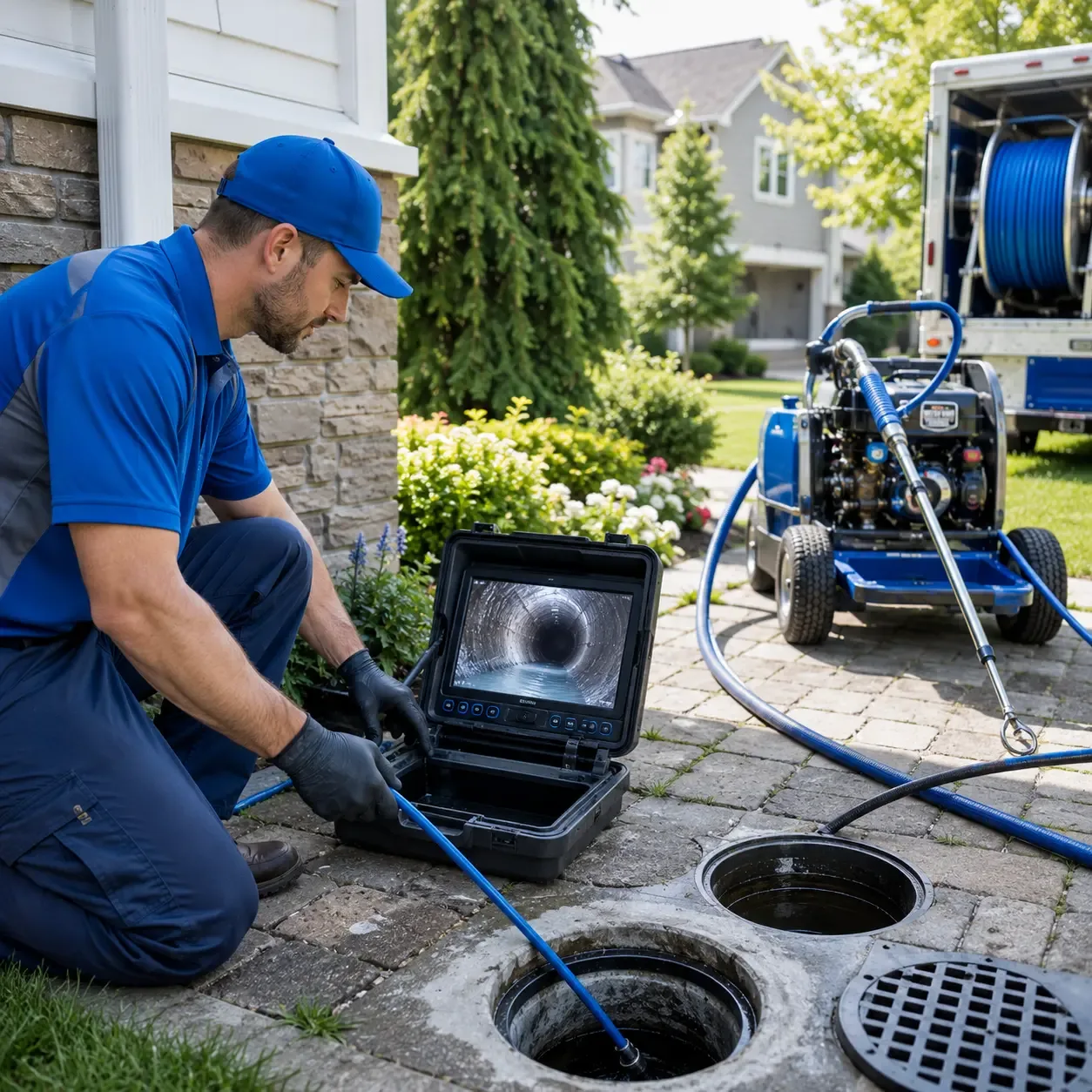 Outdoor drain cleaning professionals serving Williamsburg, PA